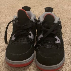 Toddler Black Jordan Retro 4